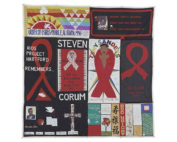 Parts of the American AIDS memorial quilt